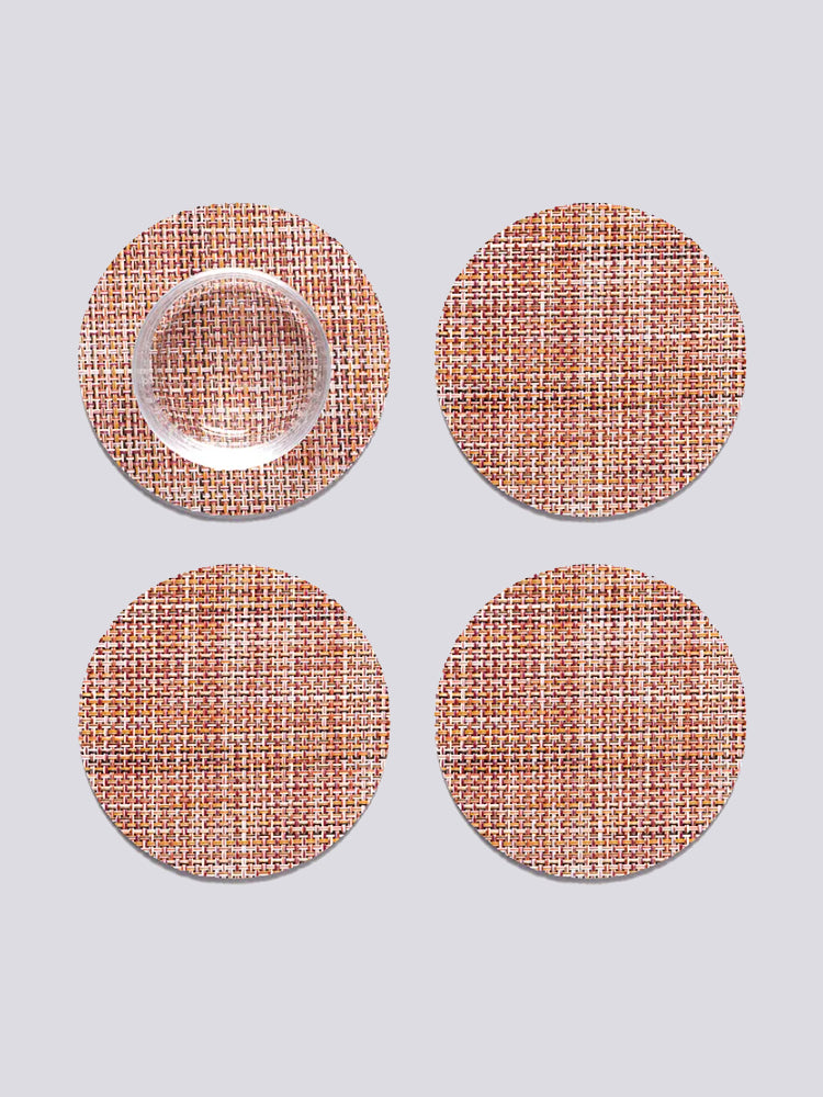 Mini Basketweave Coasters | Chilewich | Catalog Interiors