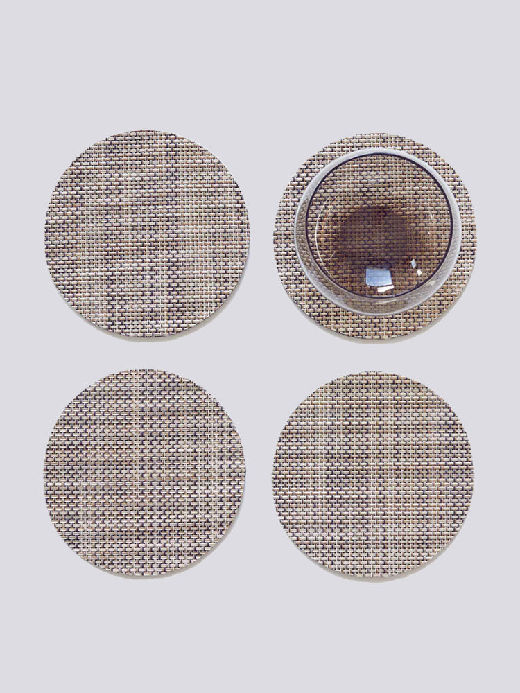 Mini Basketweave Coasters | Chilewich | Catalog Interiors
