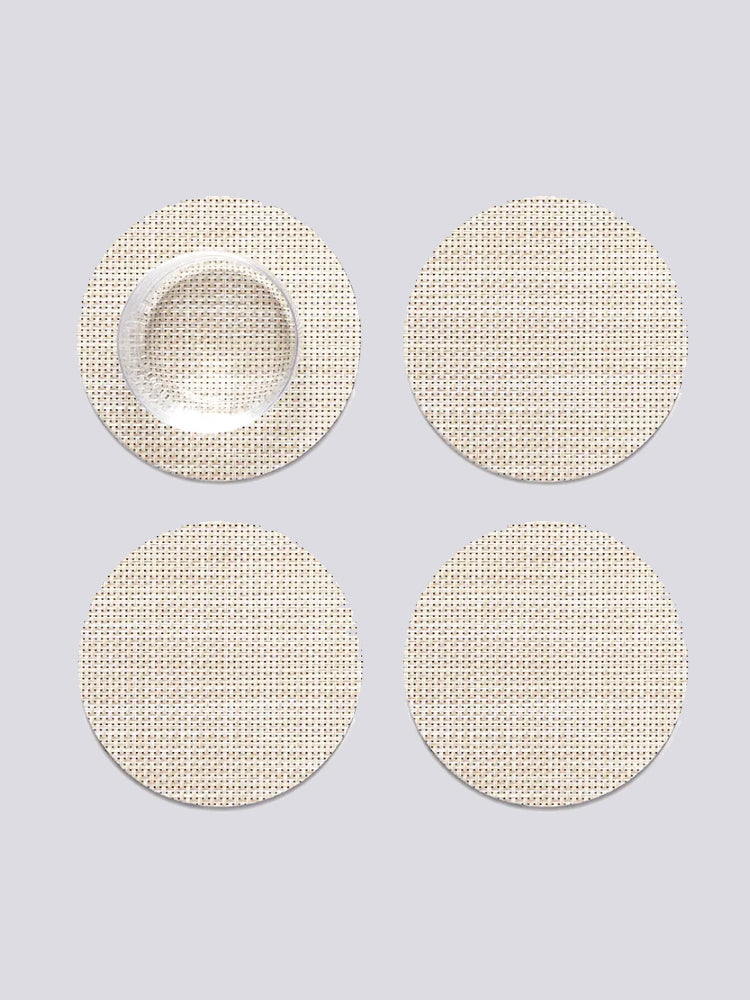 Mini Basketweave Coasters | Chilewich | Catalog Interiors