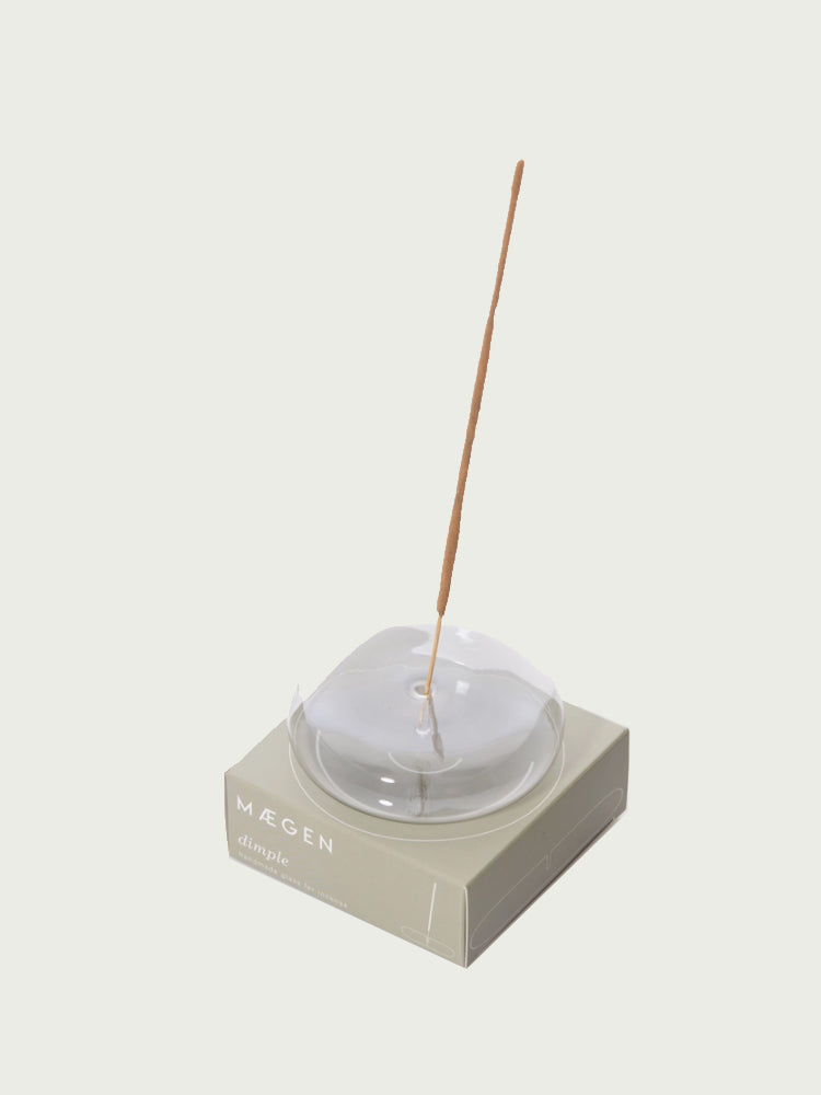 Dimple Glass Incense Holder