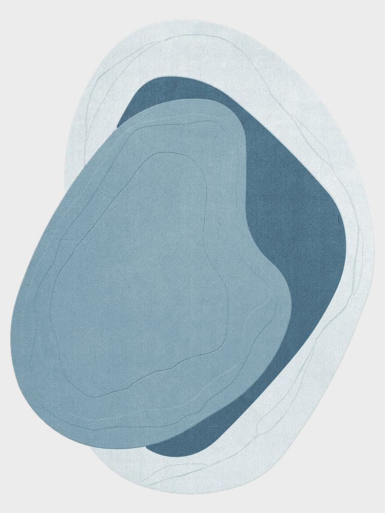 Erik Bratsberg Lozza Teal Wool Rug
