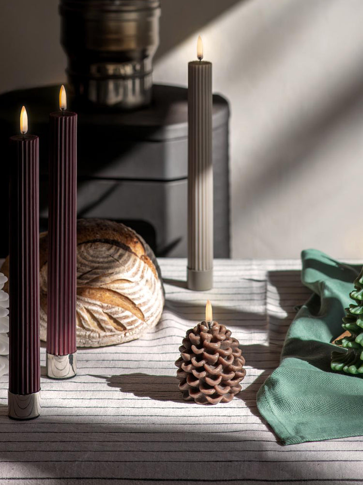 LED Pine Cone Candles