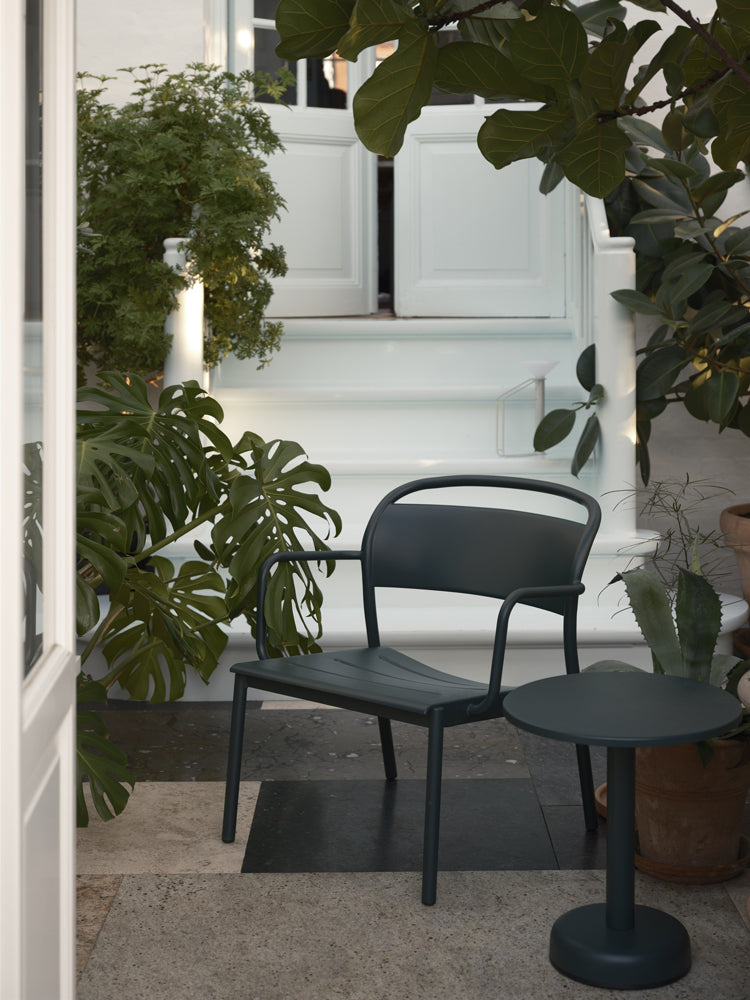 Linear Steel Lounge Armchair