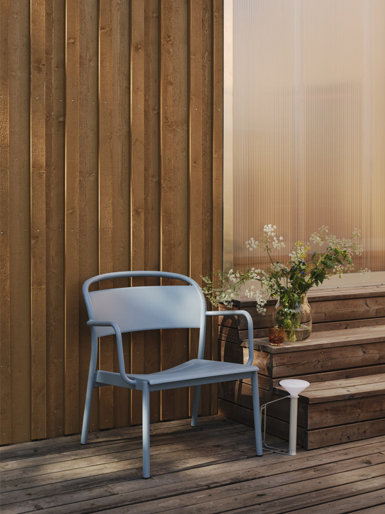 Linear Steel Lounge Armchair