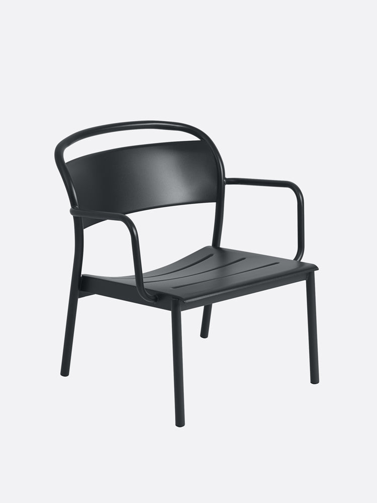 Linear Steel Lounge Armchair