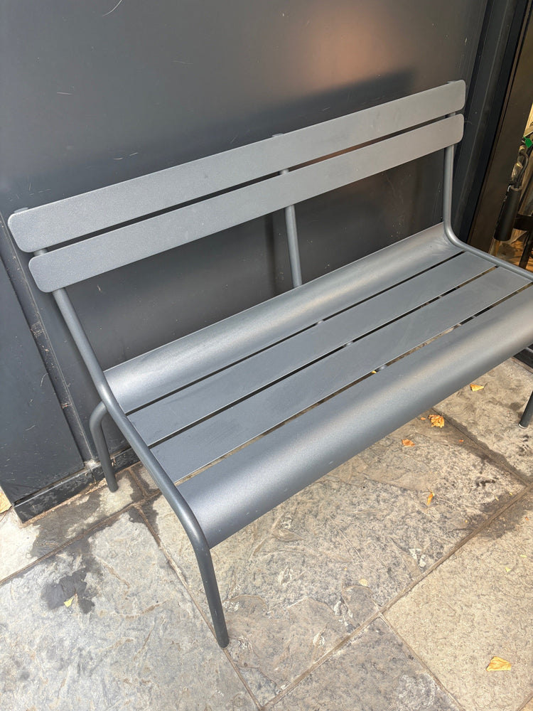 Ex-Display Luxembourg Outdoor 2/3 Bench with Backrest Anthracite
