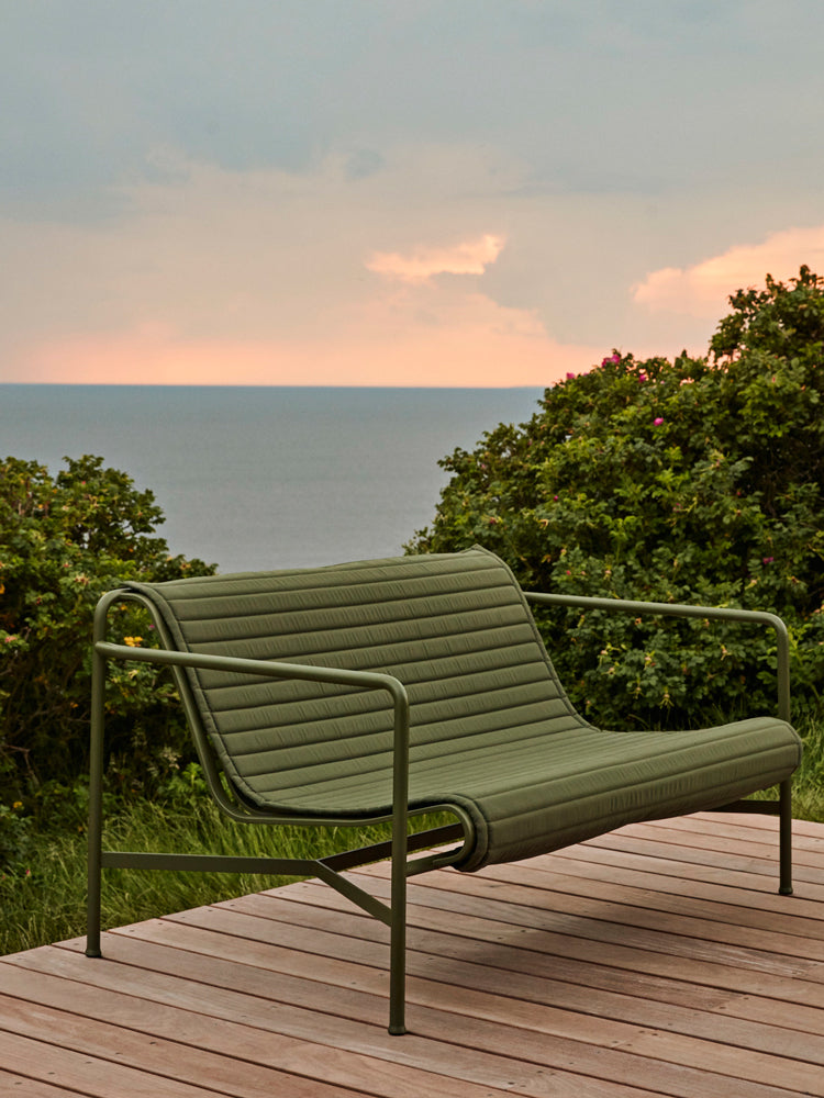 Palissade Outdoor Furniture Olive Dining Bench with Armrest