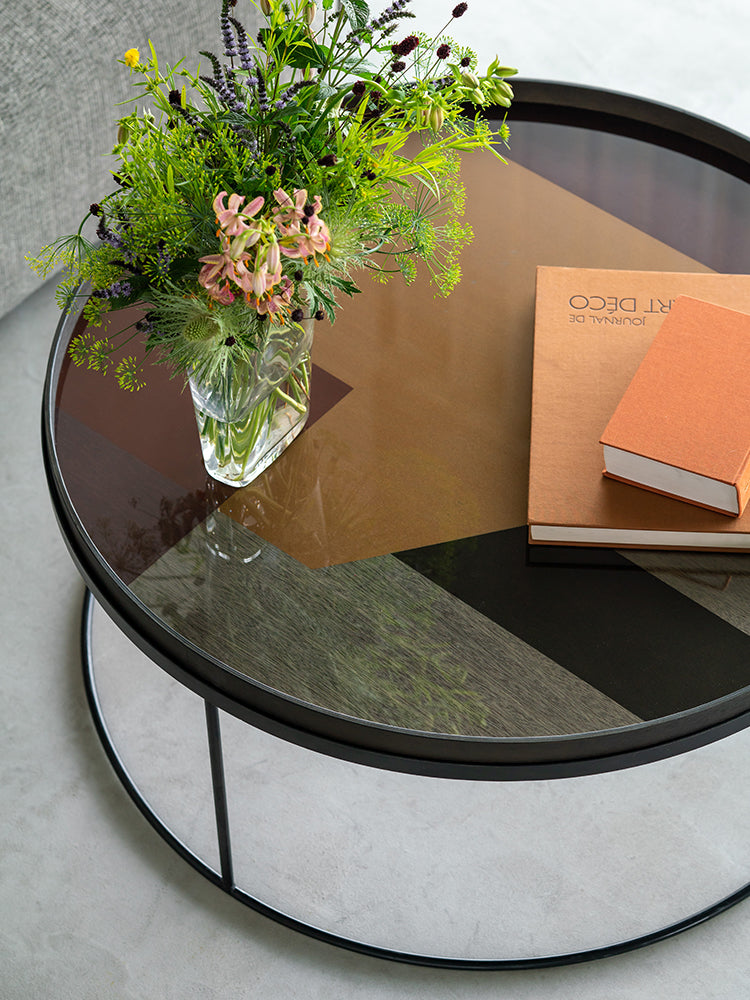 Round Angle Tray Glass Tray | Ethnicraft | Catalog Interiors