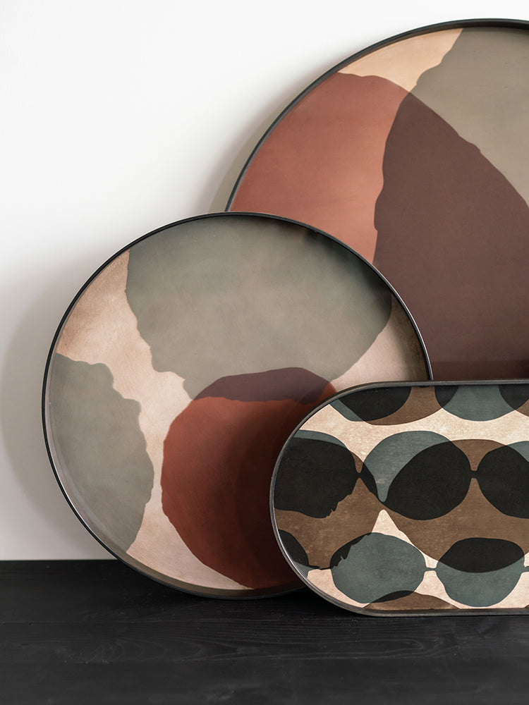 Round Dots Glass Tray | Ethnicraft | Catalog Interiors