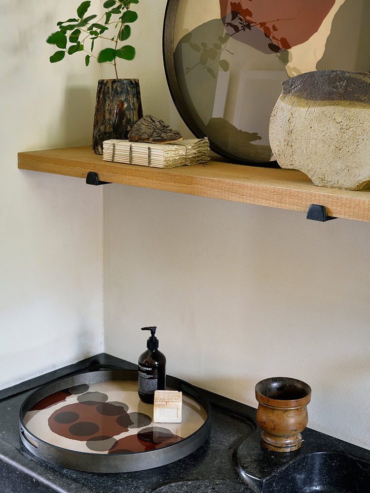 Round Dots Glass Tray | Ethnicraft | Catalog Interiors