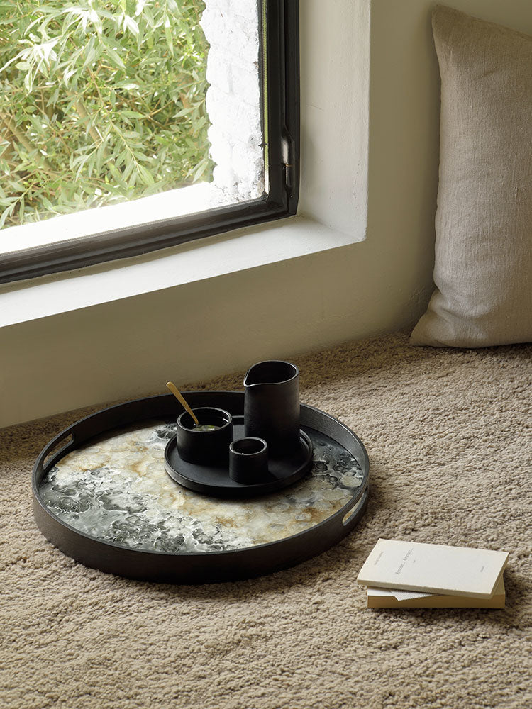Round Organic Glass Tray | Ethnicraft | Catalog Interiors