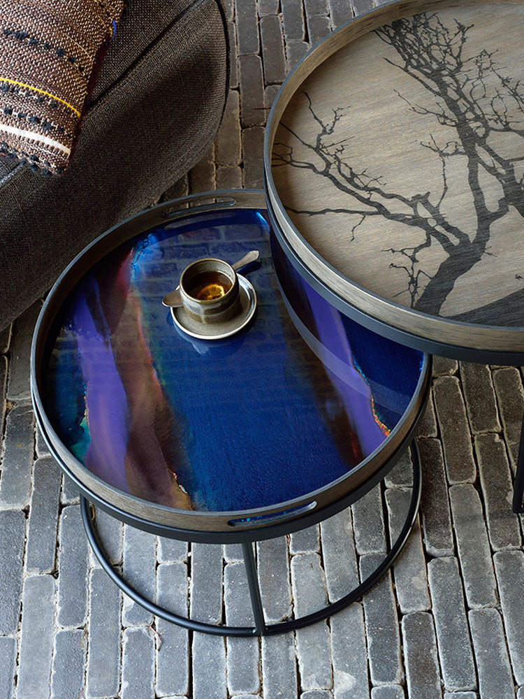 Round Organic Glass Tray | Ethnicraft | Catalog Interiors