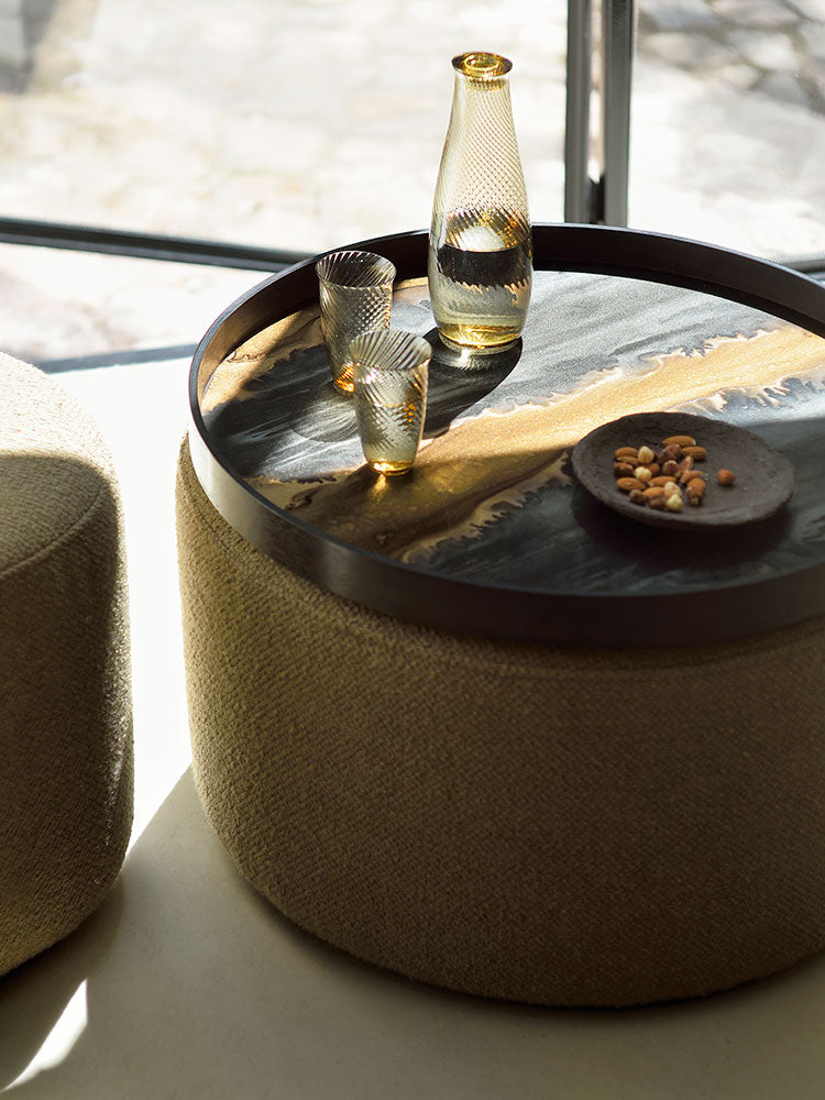 Round Organic Glass Tray | Ethnicraft | Catalog Interiors