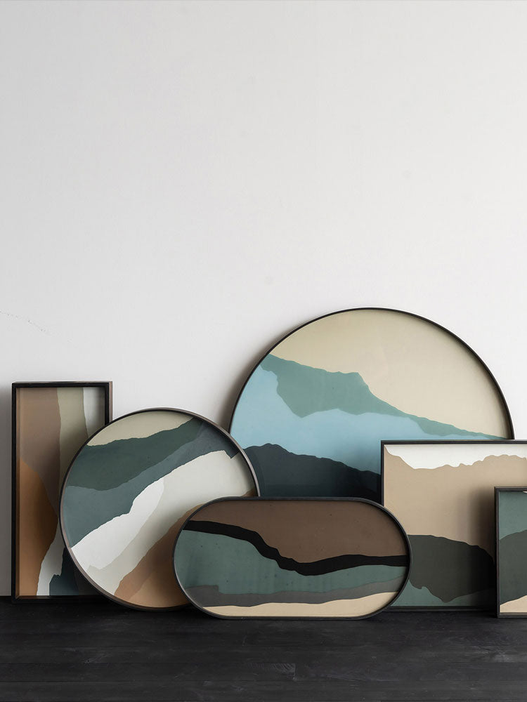 Round Wabi Sabi Glass Tray | Ethnicraft | Catalog Interiors