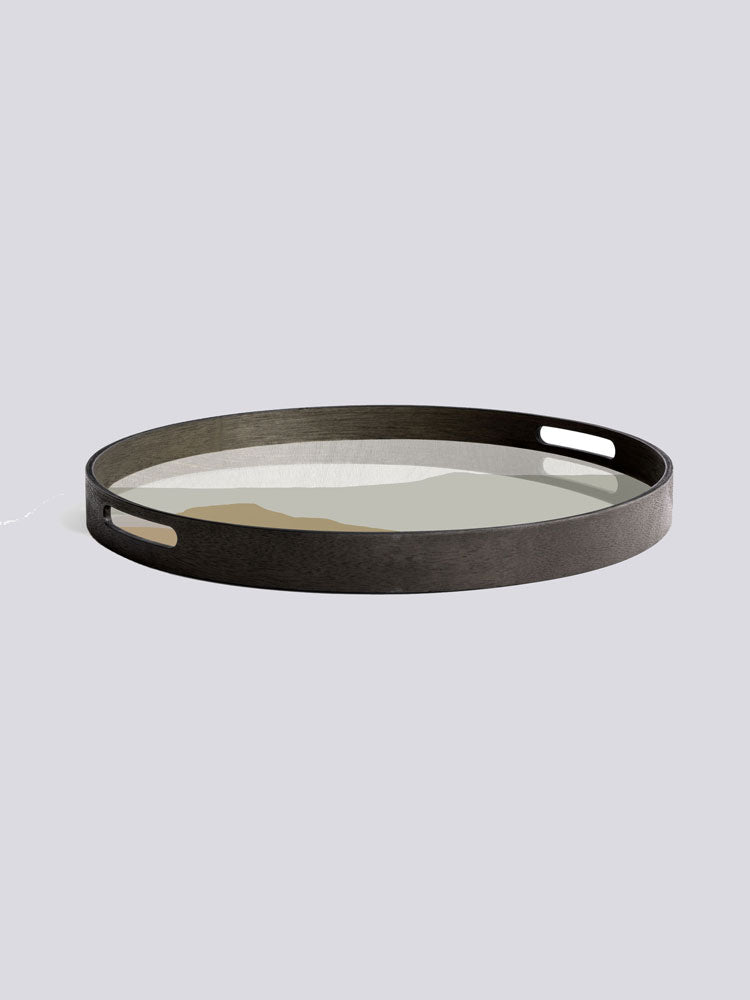 Round Wabi Sabi Glass Tray | Ethnicraft | Catalog Interiors