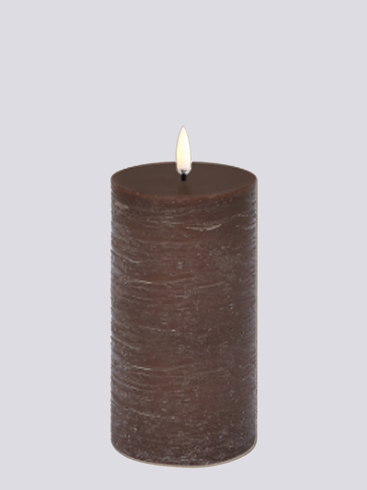 LED Rustic Pillar Candle