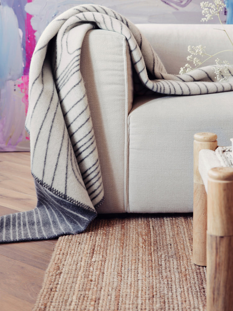 Skog Beige Throw | Roros Tweed | Catalog Interiors