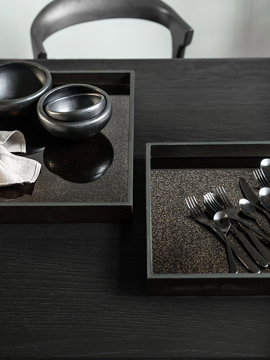 Square Aged Mirror Tray | Ethnicraft | Catalog Interiors