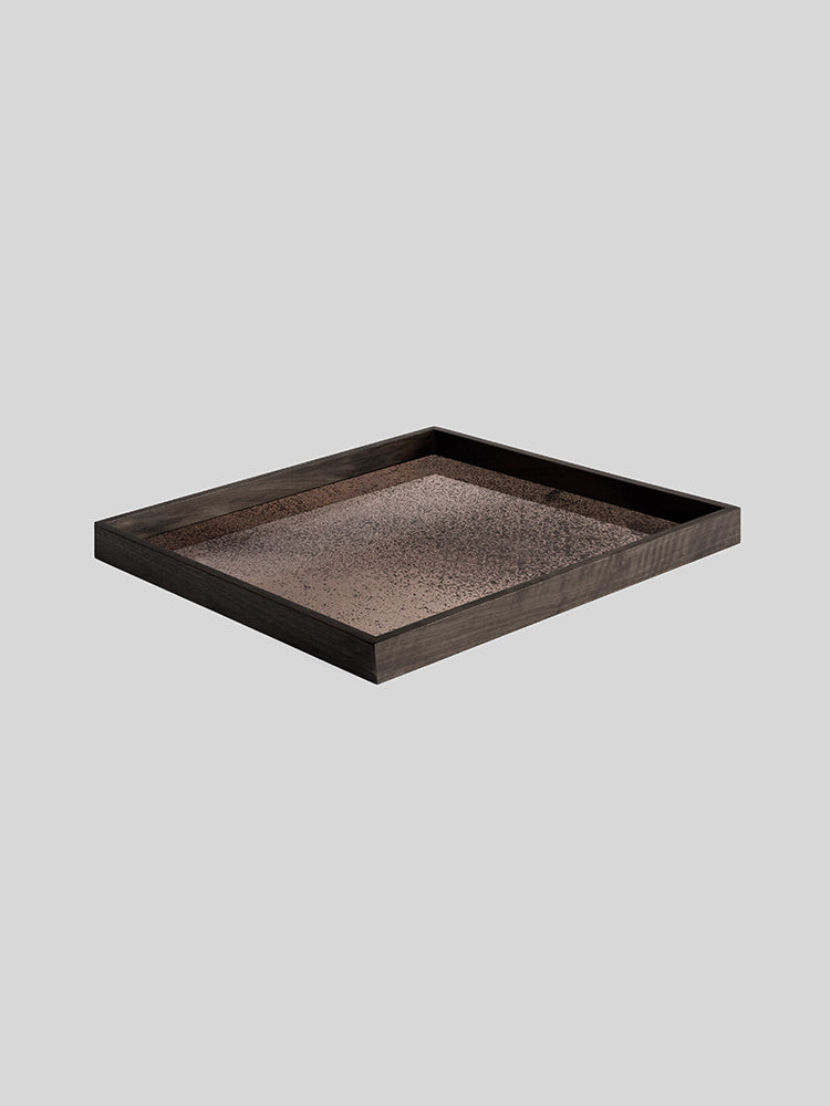 Square Aged Mirror Tray | Ethnicraft | Catalog Interiors