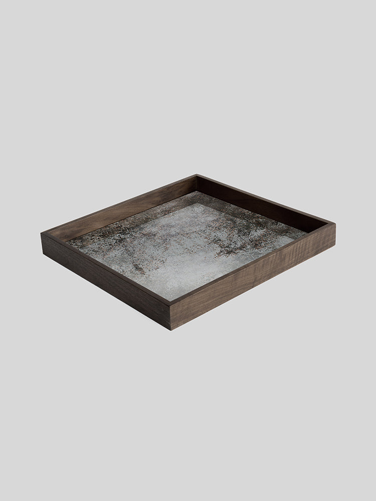 Square Aged Mirror Tray | Ethnicraft | Catalog Interiors