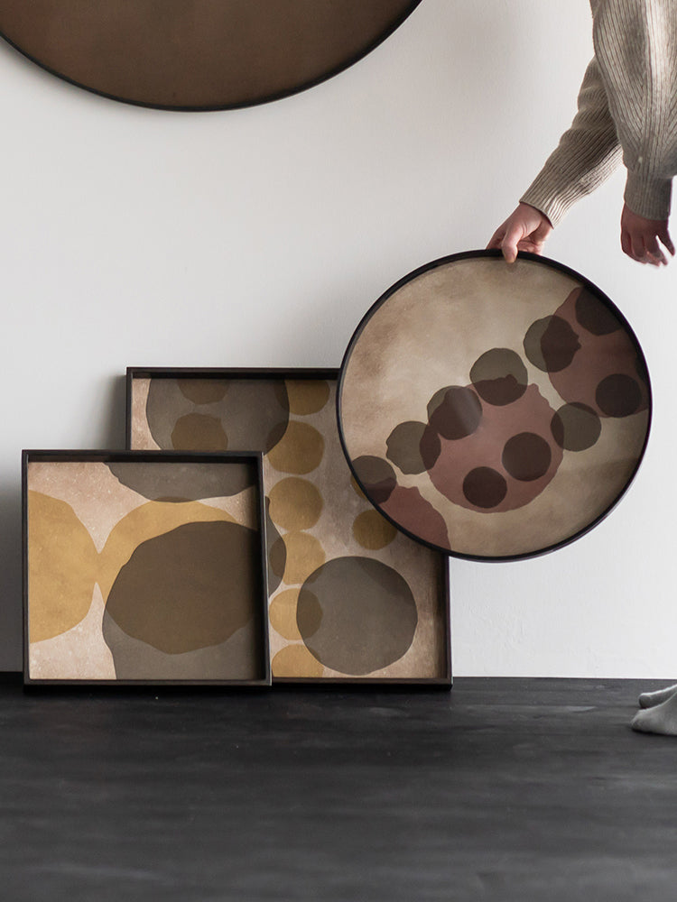 Square Dots Glass Tray | Ethnicraft | Catalog Interiors