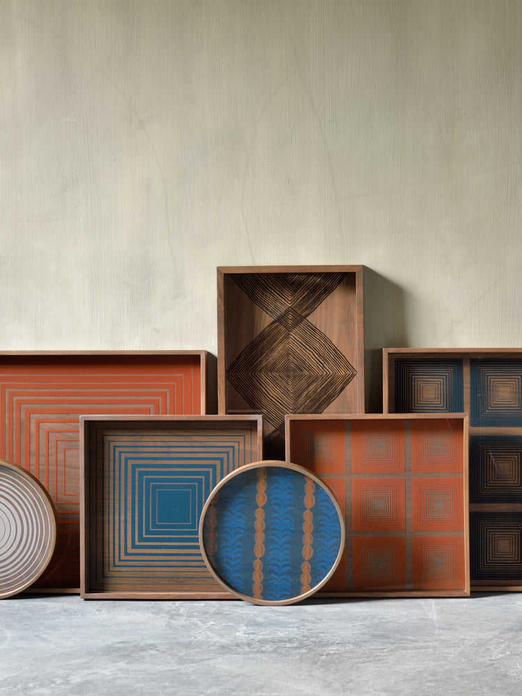 Square Glass Squares Tray | Ethnicraft | Catalog Interiors