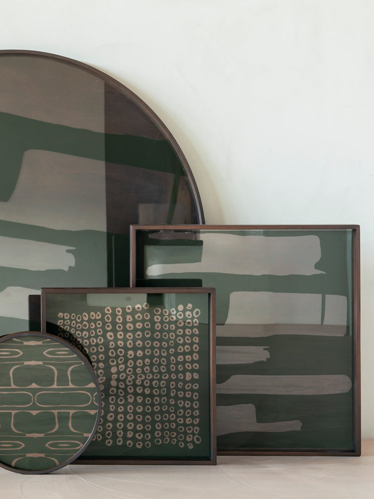 Square Second Nature Glass Tray | Ethnicraft | Catalog Interiors