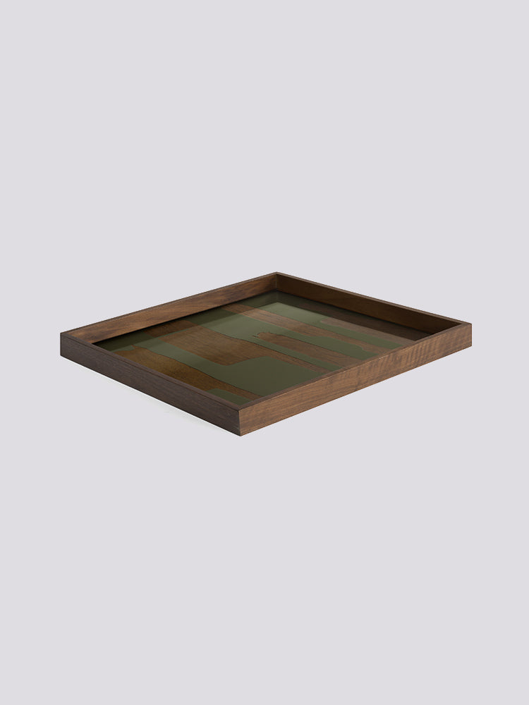Square Second Nature Glass Tray | Ethnicraft | Catalog Interiors