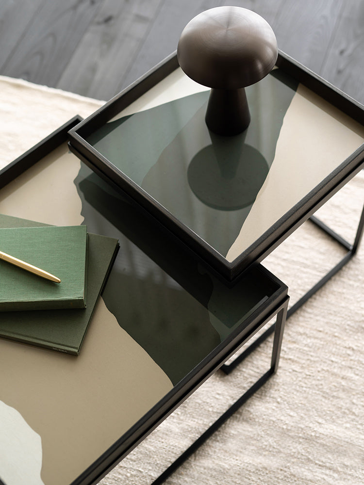 Square Wabi Sabi Glass Tray | Ethnicraft | Catalog Interiors