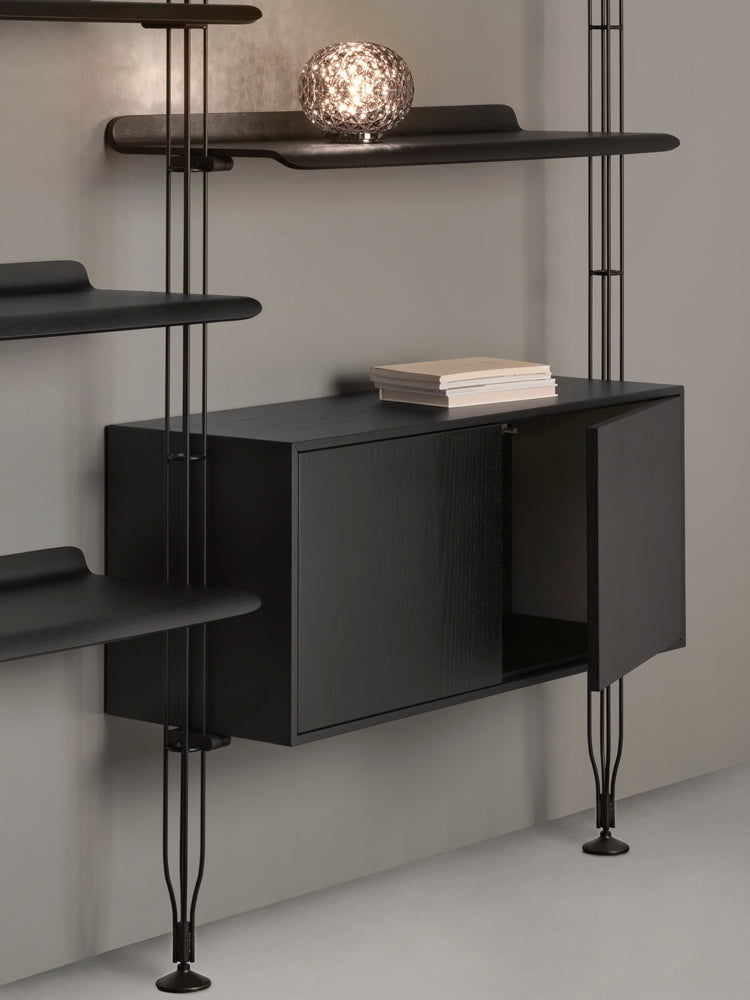 Adam Wood Shelving with Cabinet | Kartell | Catalog Interiors 