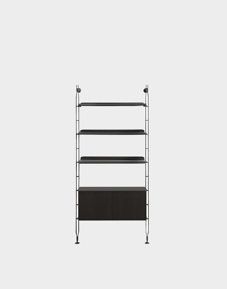 Adam Wood Shelving with Cabinet | Kartell | Catalog Interiors 