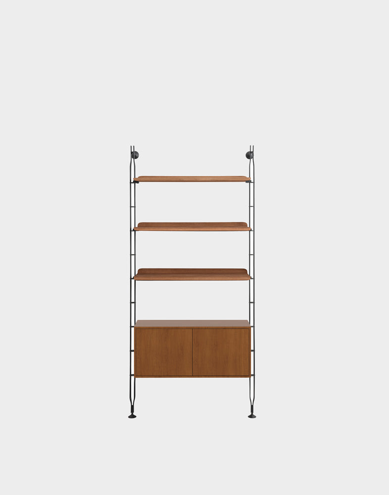 Adam Wood Shelving with Cabinet | Kartell | Catalog Interiors 