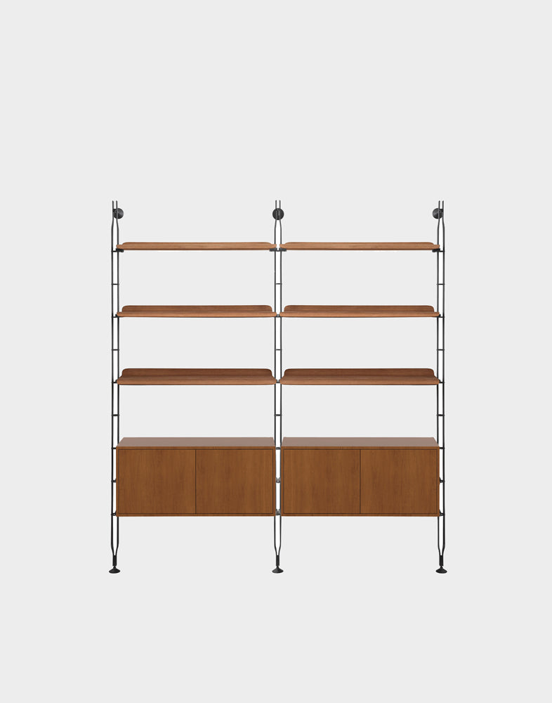 Adam Wood Shelving with Cabinet | Kartell | Catalog Interiors 