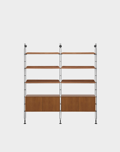 Adam Wood Shelving with Cabinet | Kartell | Catalog Interiors 