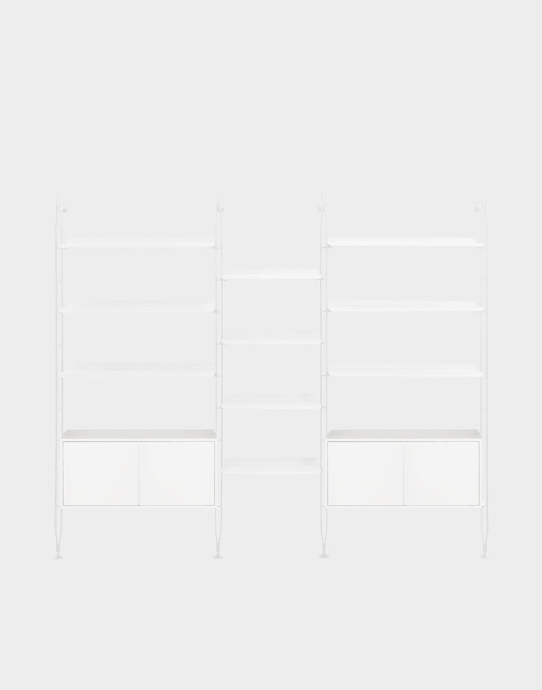 Adam Wood Shelving with Cabinet | Kartell | Catalog Interiors 