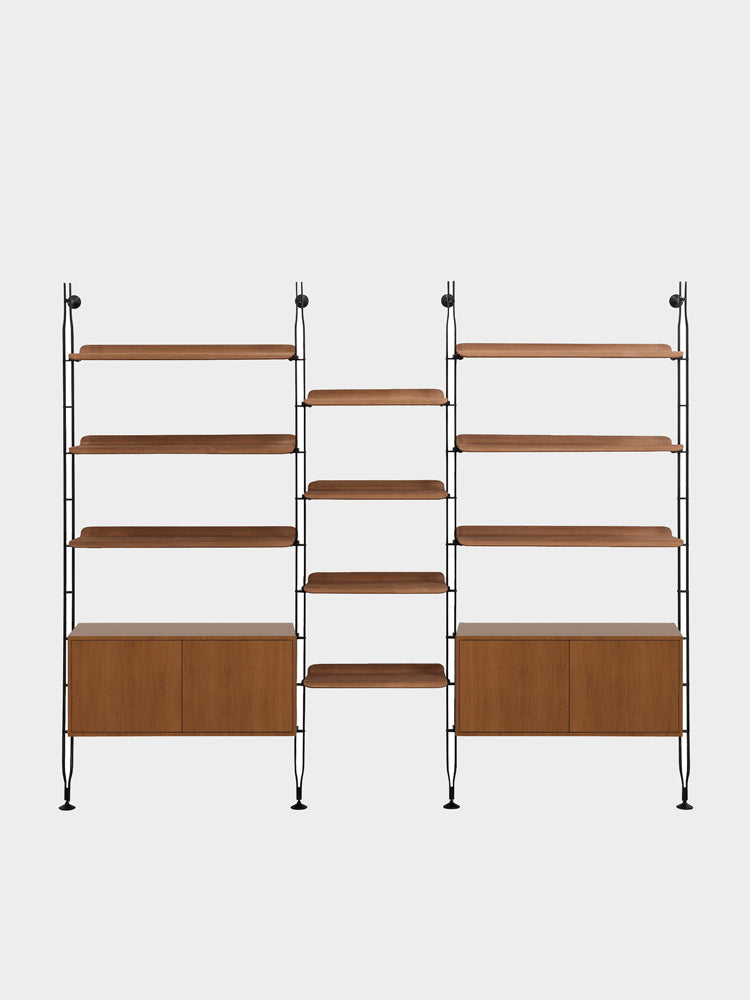 Adam Wood Shelving with Cabinet | Kartell | Catalog Interiors 
