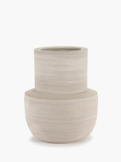 Beige Volumes Vase