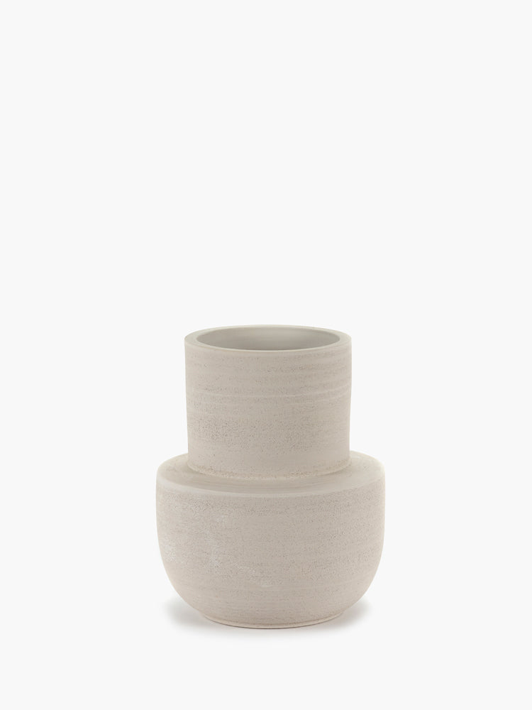 Beige Volumes Vase