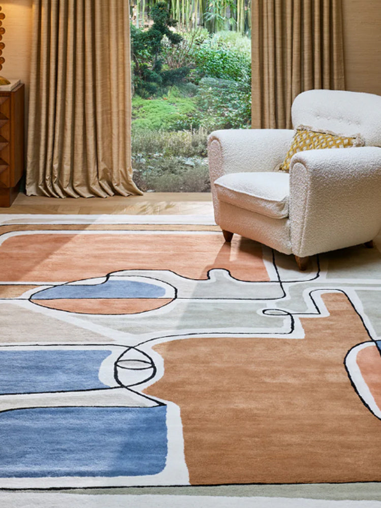 Bleu des yeux Rug | Toulemonde Bochart | Catalog Interiors 