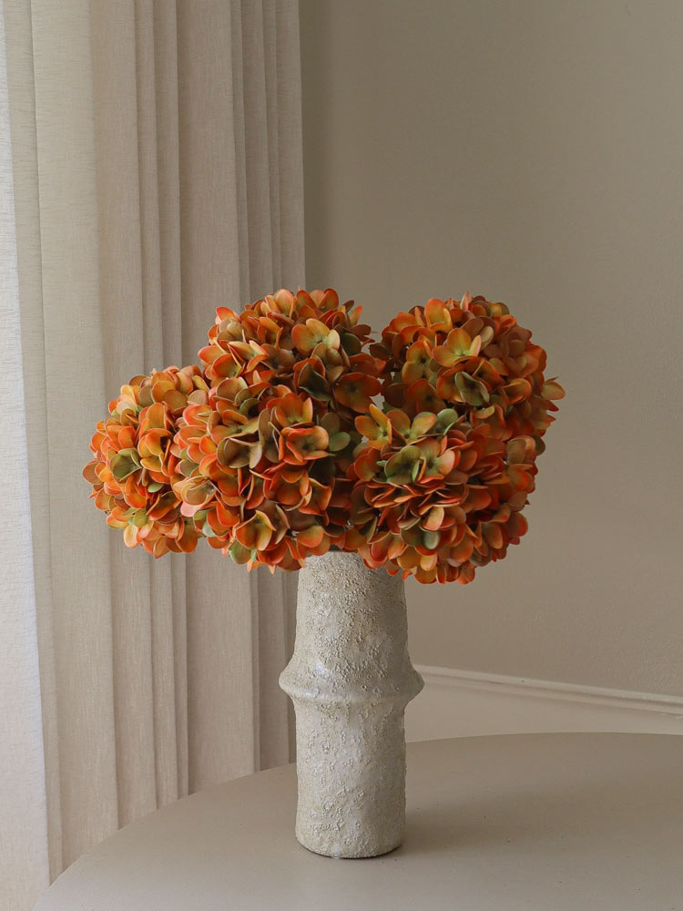 Muted Orange Hydrangea Flower | Botane | Catalog Interiors UK