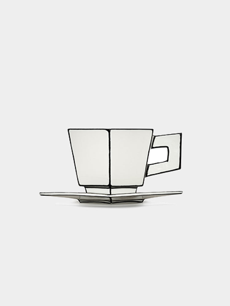 Carte Blanche Cappuccino Cup & Saucer | Serax | Catalog Interiors UK