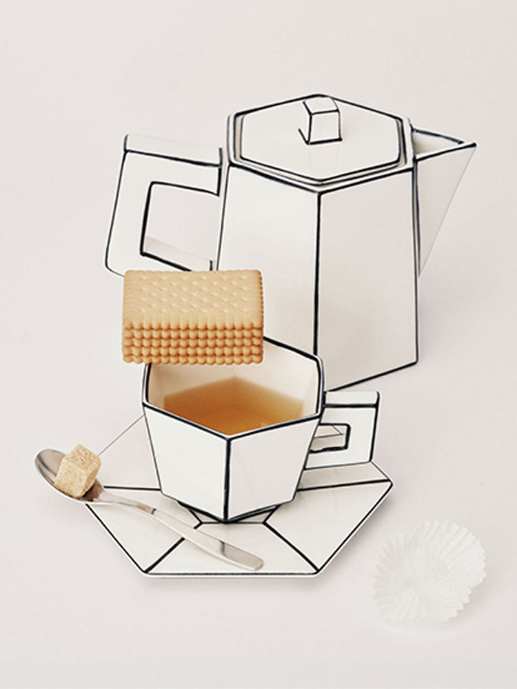 Carte Blanche Cappuccino Cup & Saucer | Serax | Catalog Interiors UK