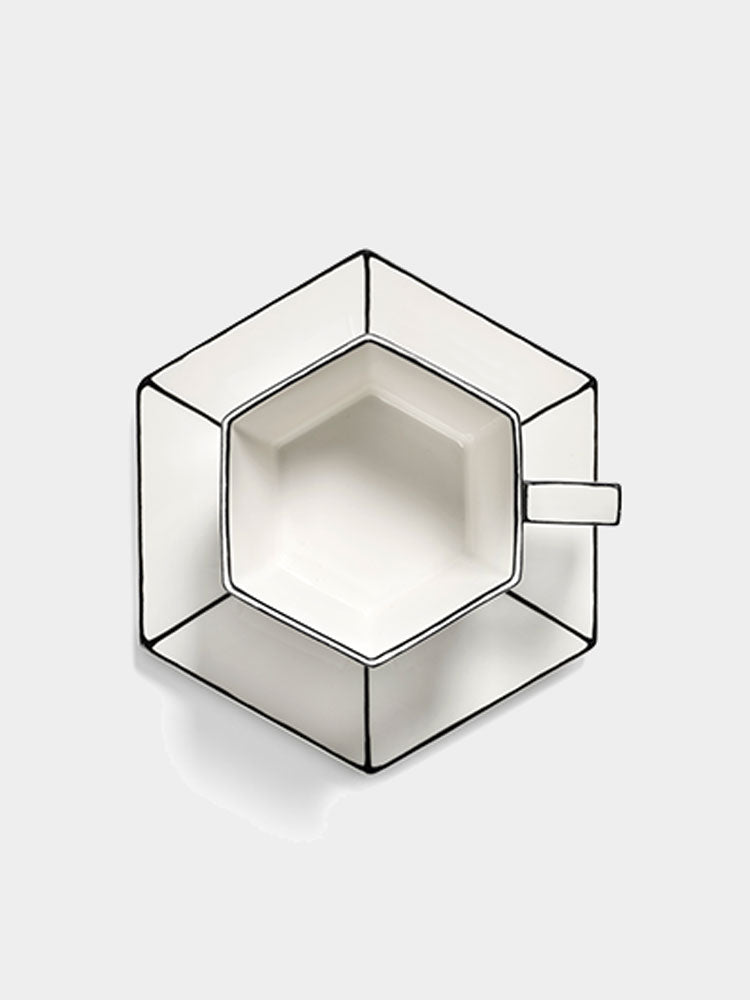 Carte Blanche Cappuccino Cup & Saucer | Serax | Catalog Interiors UK