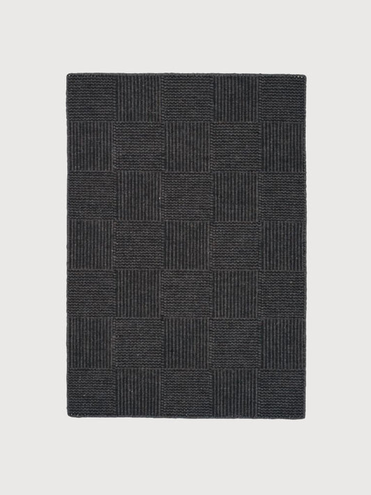 Ex-Display Chess Rug Charcoal 250 x 250cm