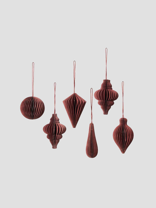 Christmas Mix Ornaments set of 6