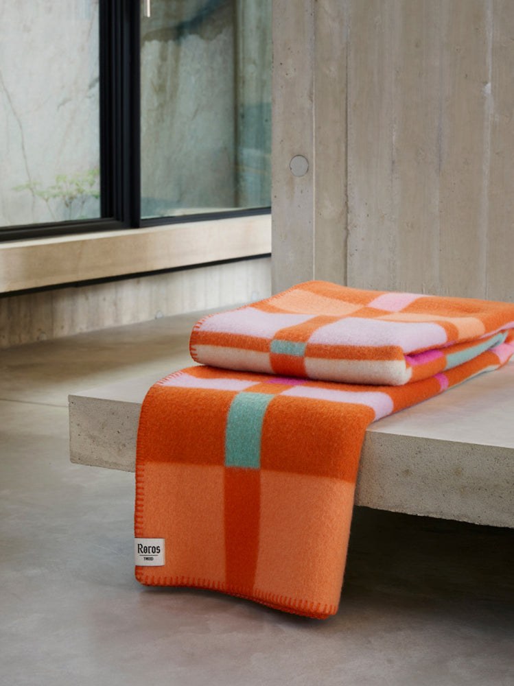 City Orange Throw Catalog Interiors