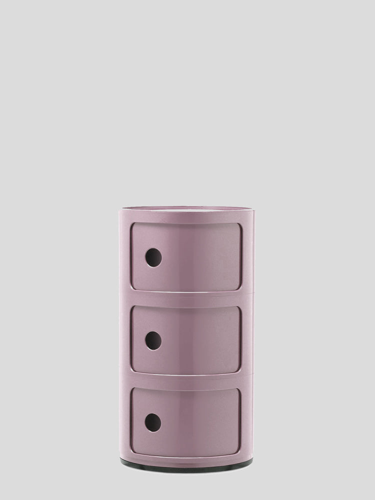 Ex-Display Componibli 3 Drawer Mauve | Kartell | Catalog Interiors UK