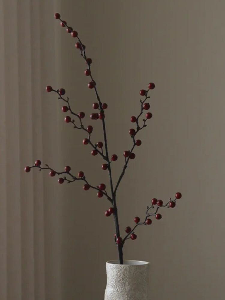 Dark Red Winterberry Branch | Botane | Catalog Interiors 