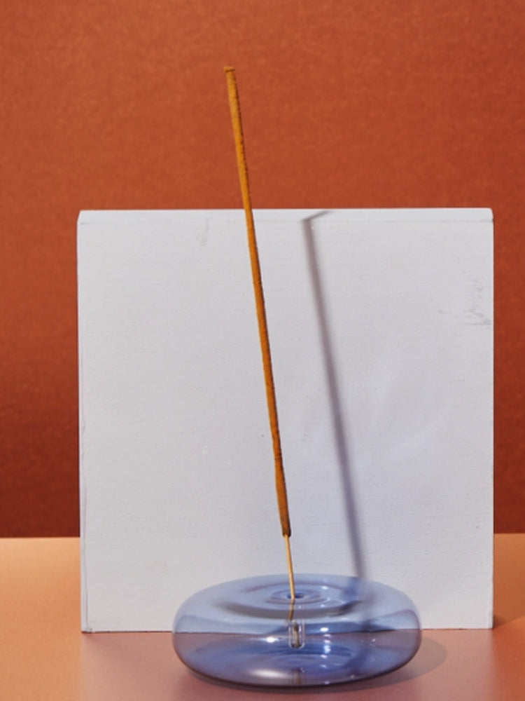 Dimple Glass Incense Holder