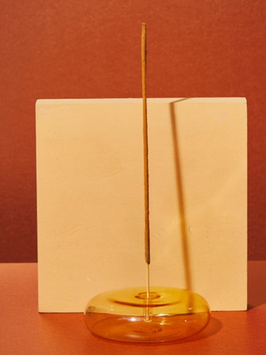 Dimple Glass Incense Holder